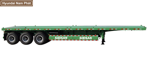 Mooc Sàn Soosan 40 Feet 3 Trục 12 Gù – Chở Container & Hàng Nặng Hiệu Quả